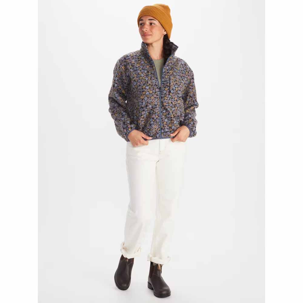  Marmot Womens Aros Printed Full-Zip Fleece Jacket