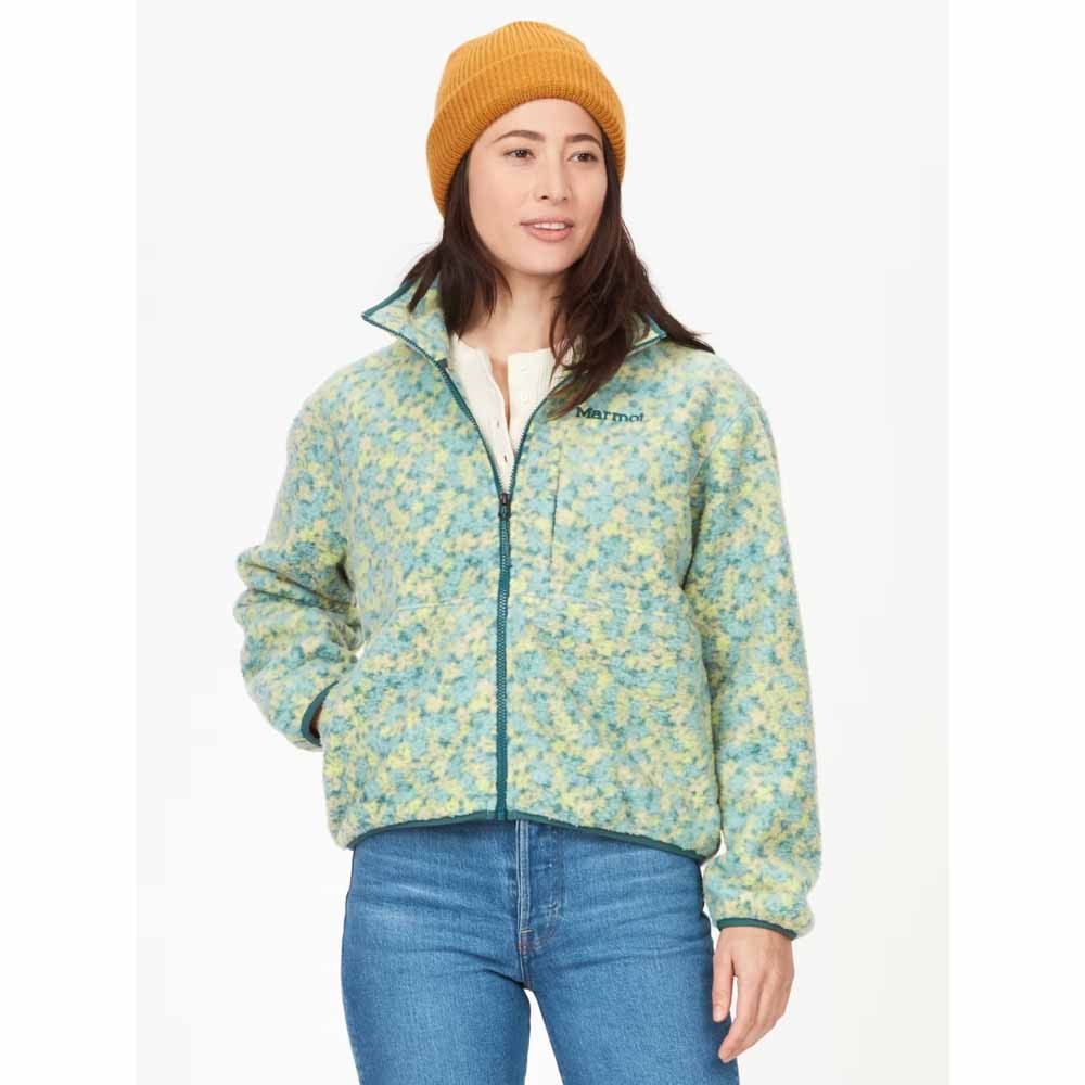 Marmot Womens Aros Printed Full-Zip Fleece Jacket