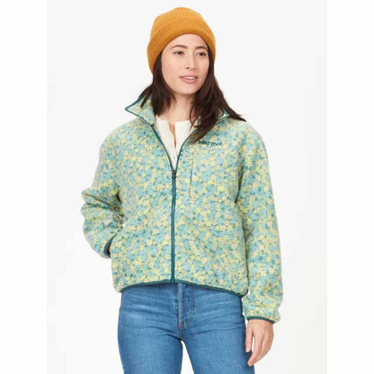 Marmot Womens Aros Printed Full-Zip Fleece Jacket
