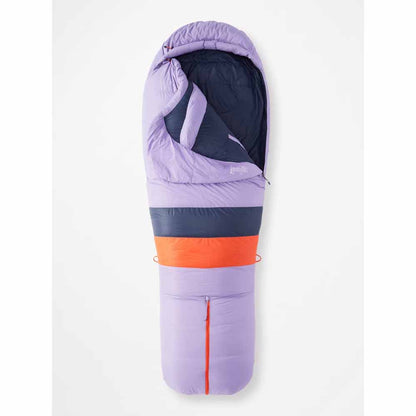  Marmot Womens Teton 15ï¿½ Sleeping Bag - Long/Paisley Purple/Arctic Navy