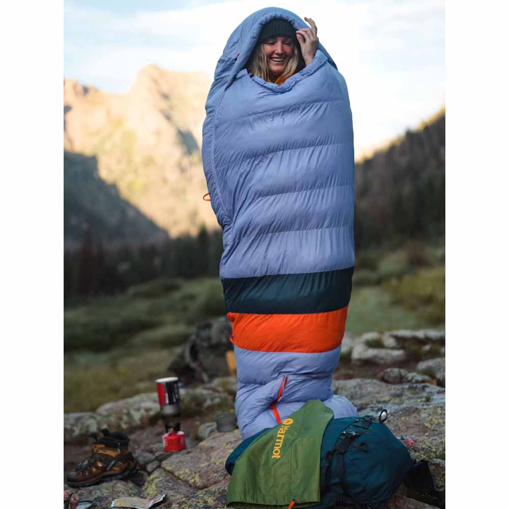  Marmot Womens Teton 15ï¿½ Sleeping Bag - Paisley Purple/Arctic Navy