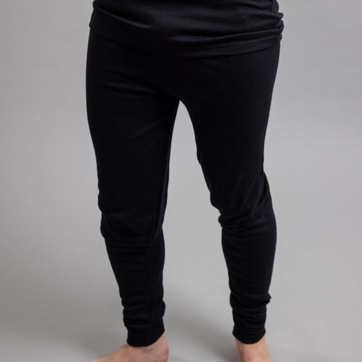  Merino Skins Unisex Long John / Pant - Black