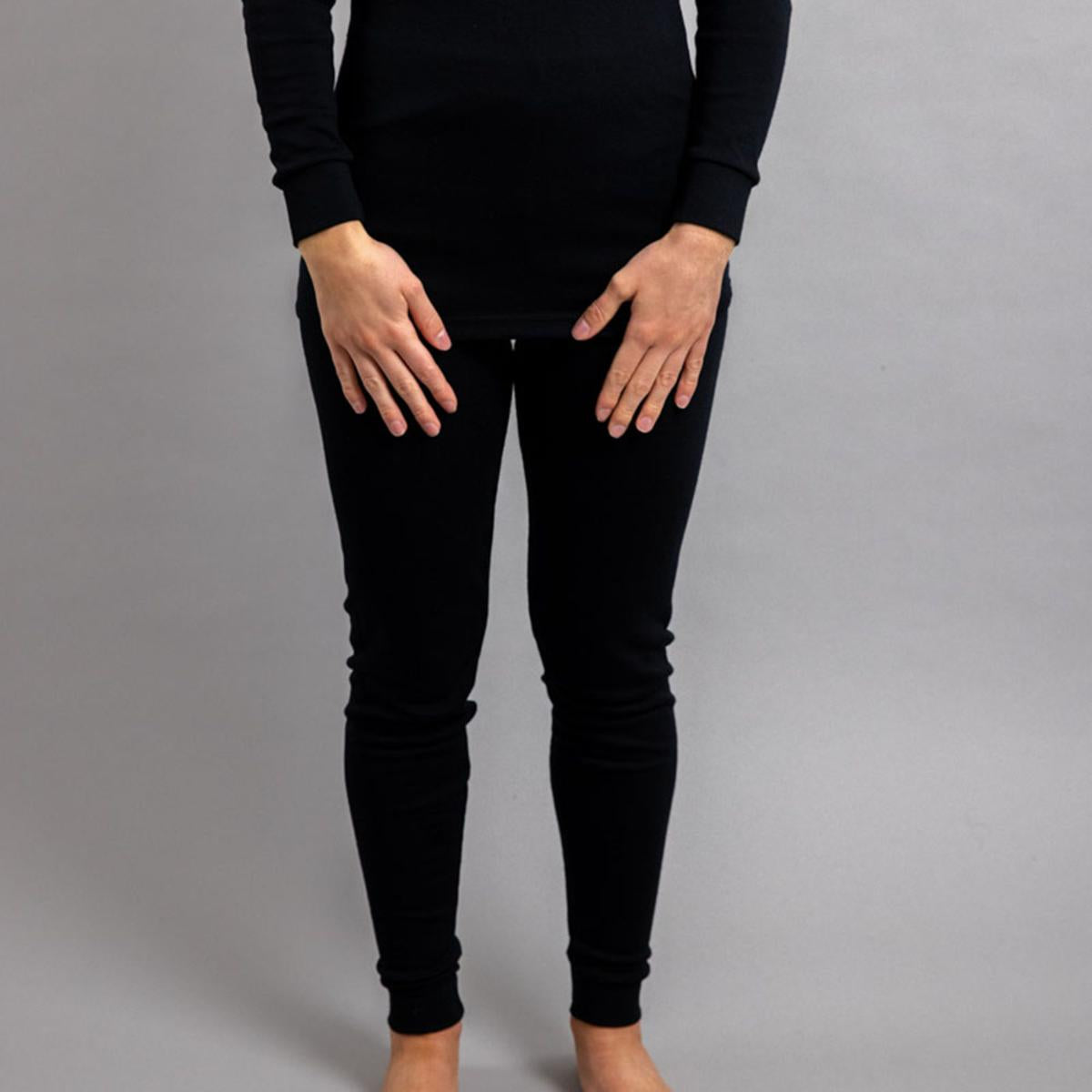  Merino Skins Unisex Long John / Pant - Black