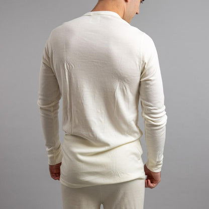  Merino Skins Unisex Long Sleeve Crew Neck - White