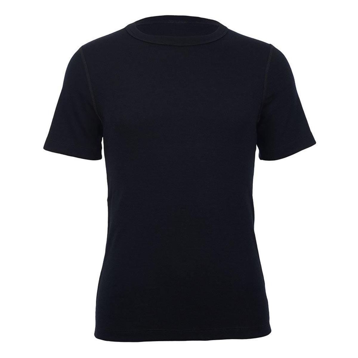  Merino Skins Unisex Short Sleeve Crew Neck - Black