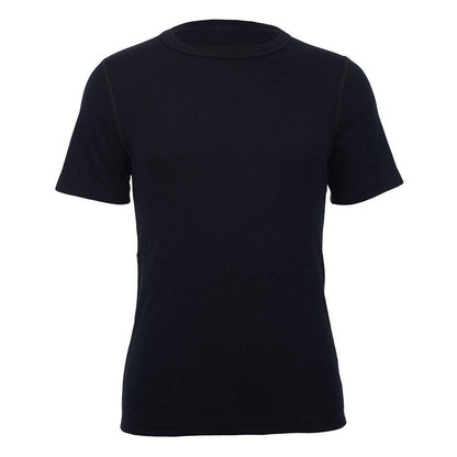  Merino Skins Unisex Short Sleeve Crew Neck - Black