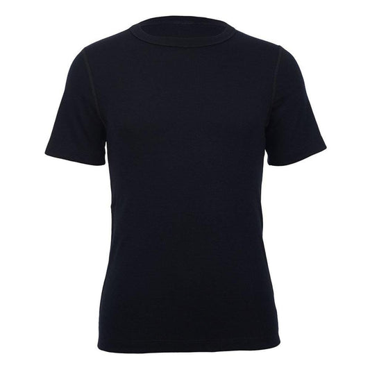  Merino Skins Unisex Short Sleeve Crew Neck - Black