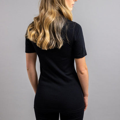 Merino Skins Unisex Short Sleeve Crew Neck - Black