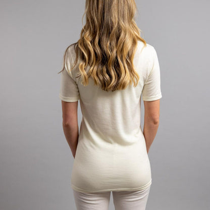  Merino Skins Unisex Short Sleeve Crew Neck - White