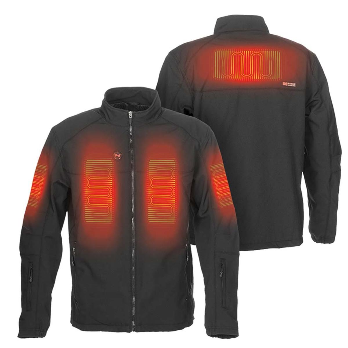  Mobile Warming 12V Mens Dual Power Heated Jacket (Small)