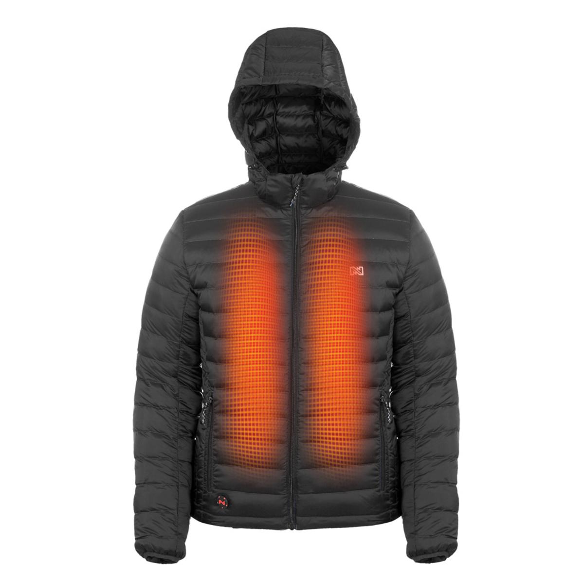  Mobile Warming 12V Mens Summit Duck Down Heated Jacket (Navy 3XL)