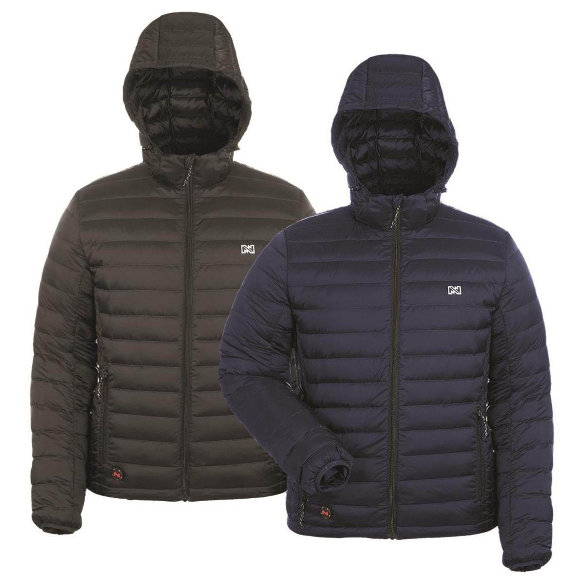  Mobile Warming 12V Mens Summit Duck Down Heated Jacket (Navy 3XL)