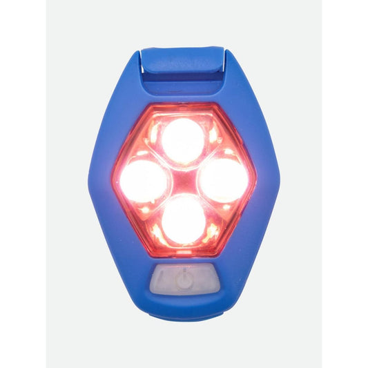  Nathan HyperBrite RX Strobe Rechargeable LED Clip Light - Blue Jewel