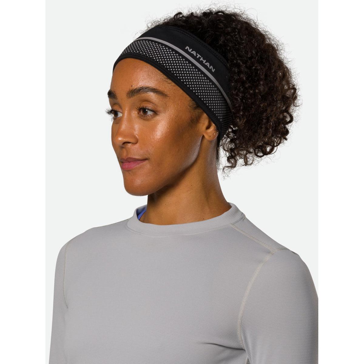  Nathan HyperNight Reflective Headband - Black/Geo Print