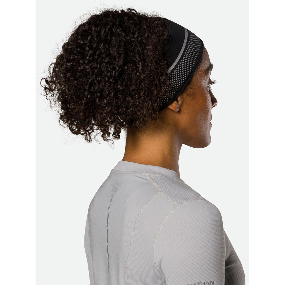  Nathan HyperNight Reflective Headband - Black/Geo Print