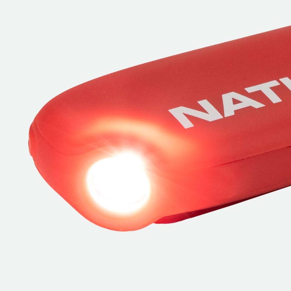  Nathan SaferRun Ripcord Siren Personal Alarm + Strobe Light - Red Dahlia