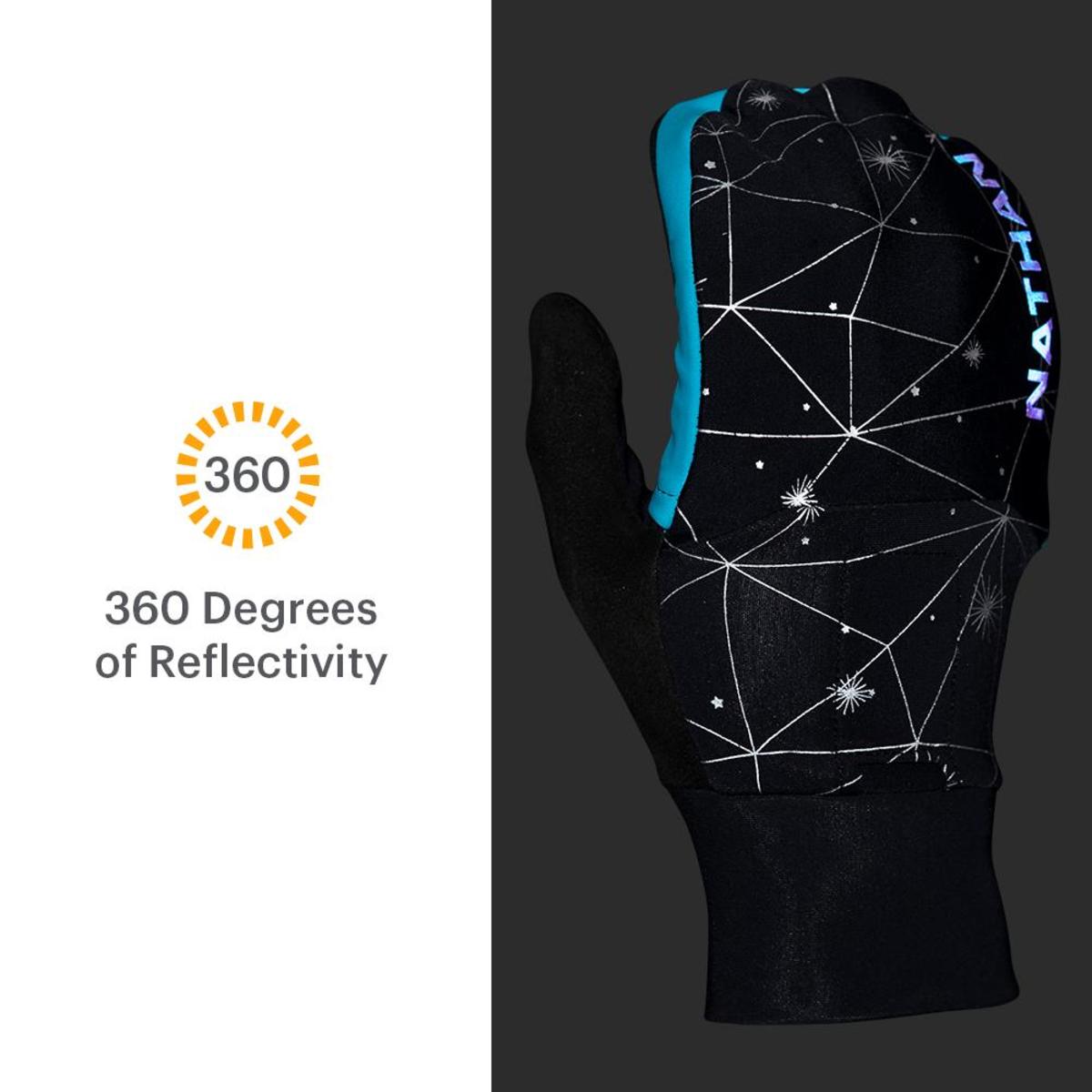 Nathan Womens HyperNight Reflective Convertible Gloves/Mittens