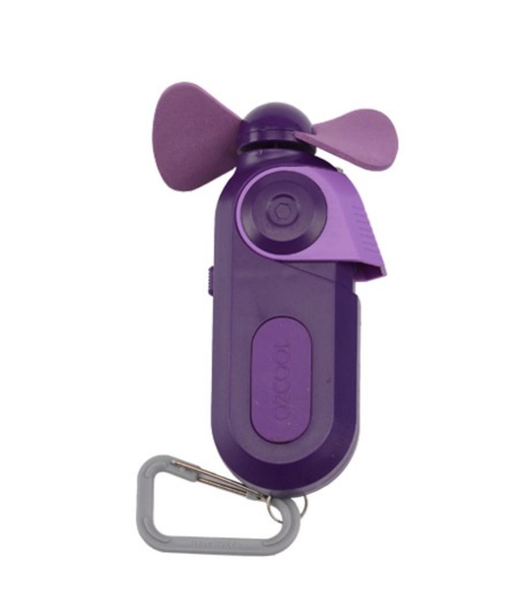  O2 Cool Sport Carabiner Misting Fan