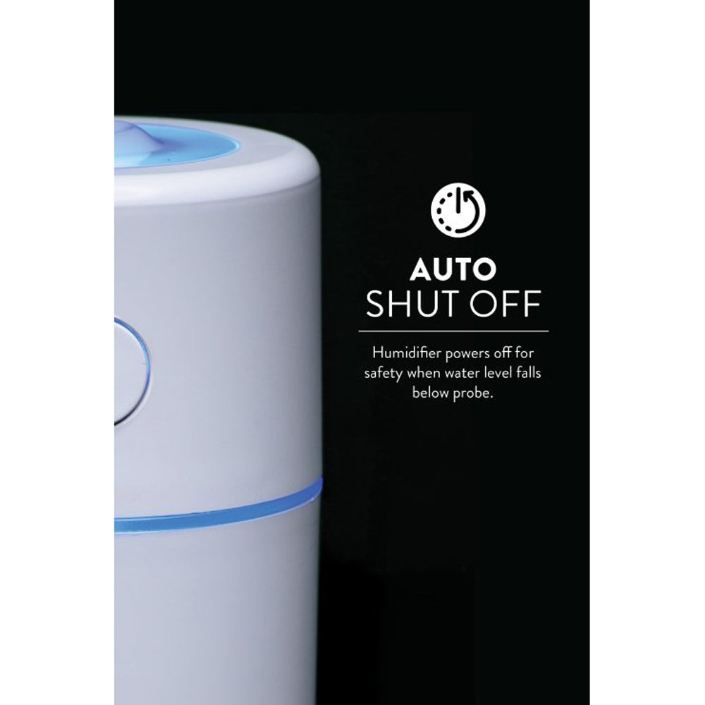  O2 Cool Treva Drop Light 150 ML Humidifier - White
