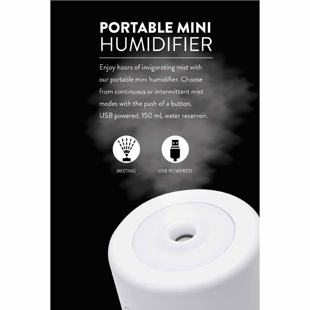  O2 Cool Treva Drop Light 150 ML Humidifier - White