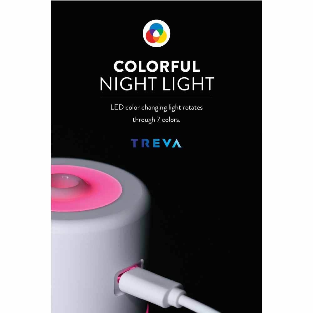  O2 Cool Treva Drop Light 150 ML Humidifier - White