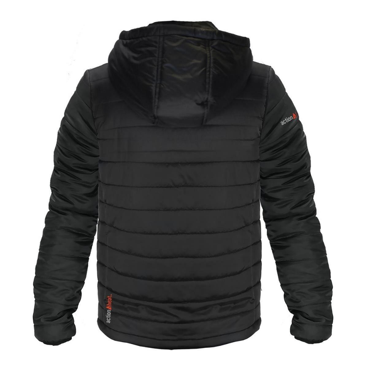  Open Box ActionHeat 5V Battery Heated Insulated Puffer Jacket W/ Hood - Mens