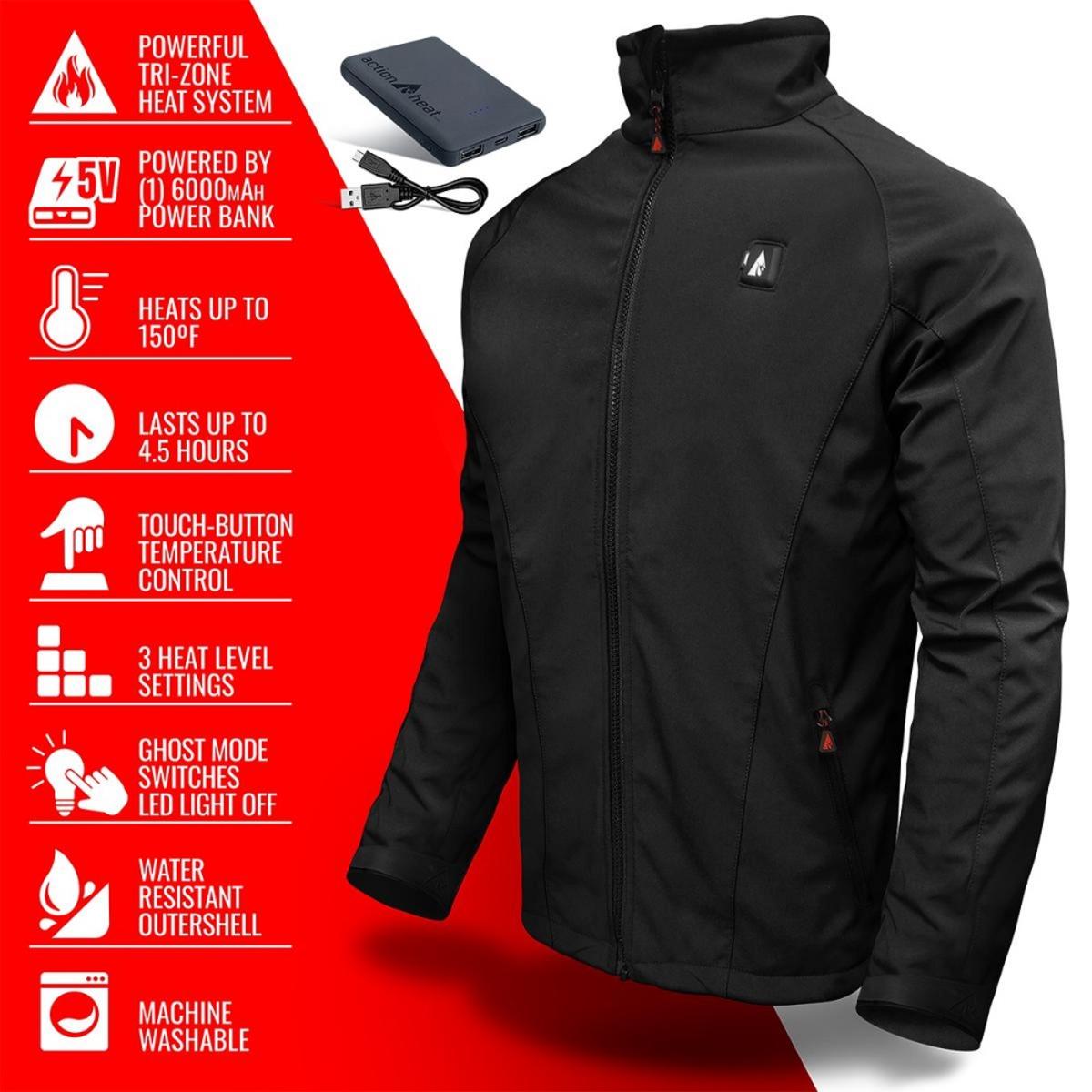  Open Box ActionHeat 5V Battery Heated Jacket - Mens