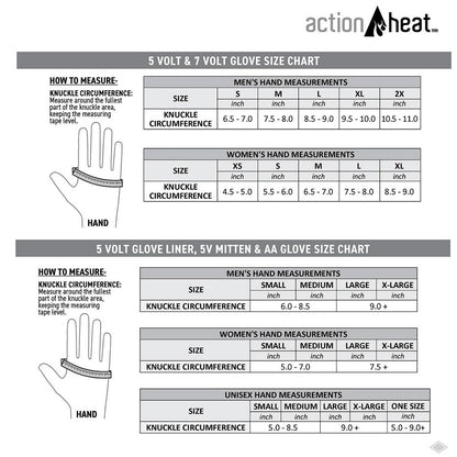  Open Box ActionHeat 5V Battery Heated Mittens