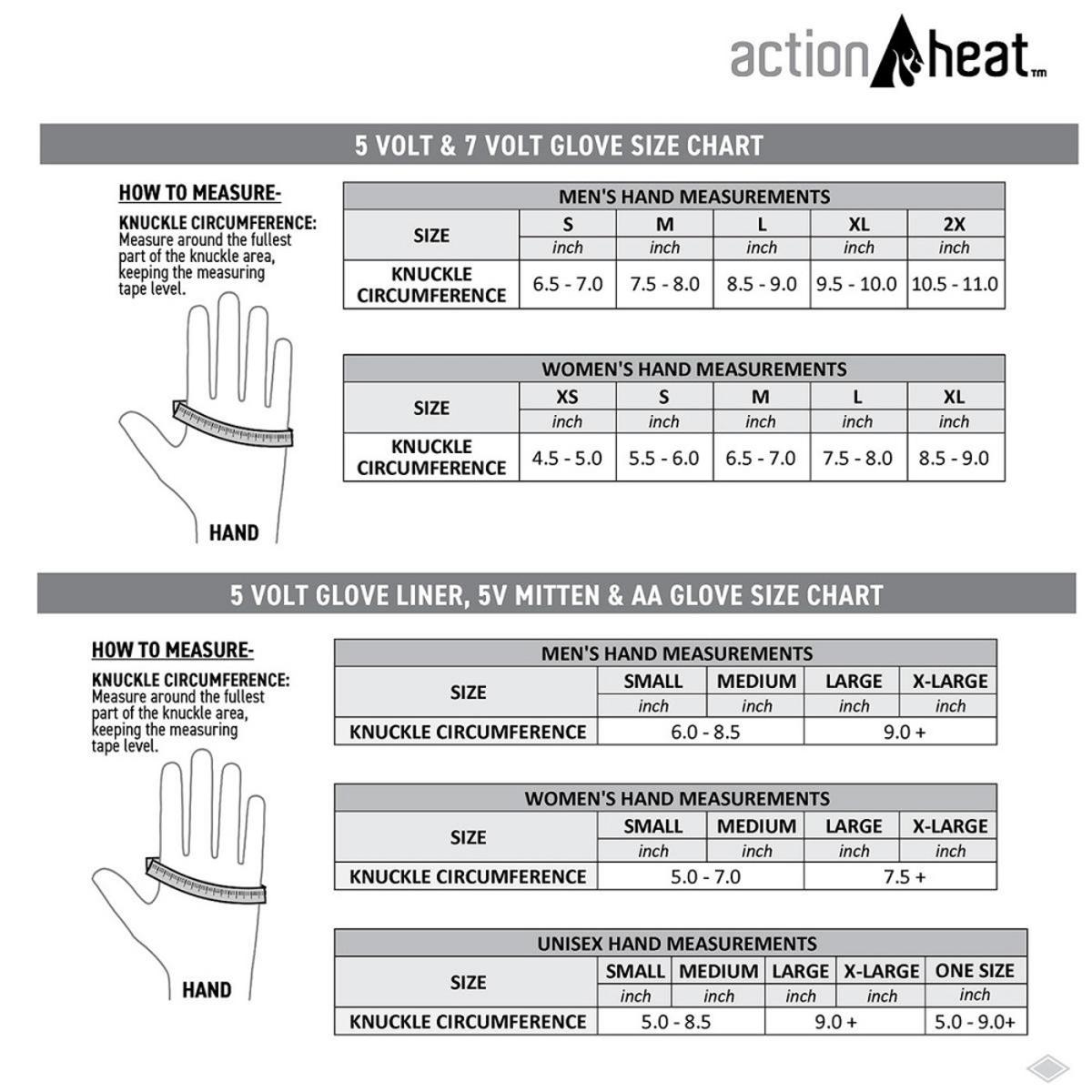  Open Box ActionHeat 5V Battery Heated Mittens