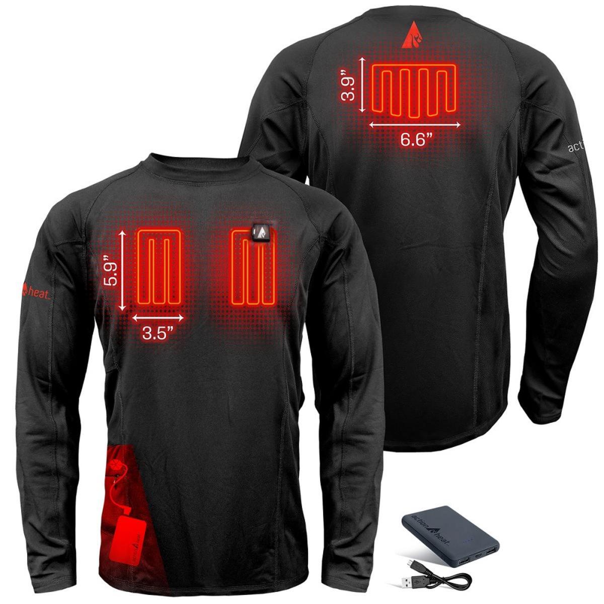  Open Box ActionHeat 5V Heated Base Layer Shirt - Mens