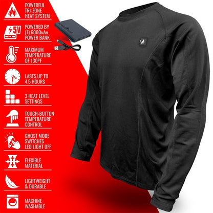  Open Box ActionHeat 5V Heated Base Layer Shirt - Mens