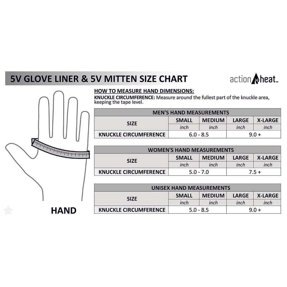  Open Box ActionHeat 5V Heated Glove Liners - Mens