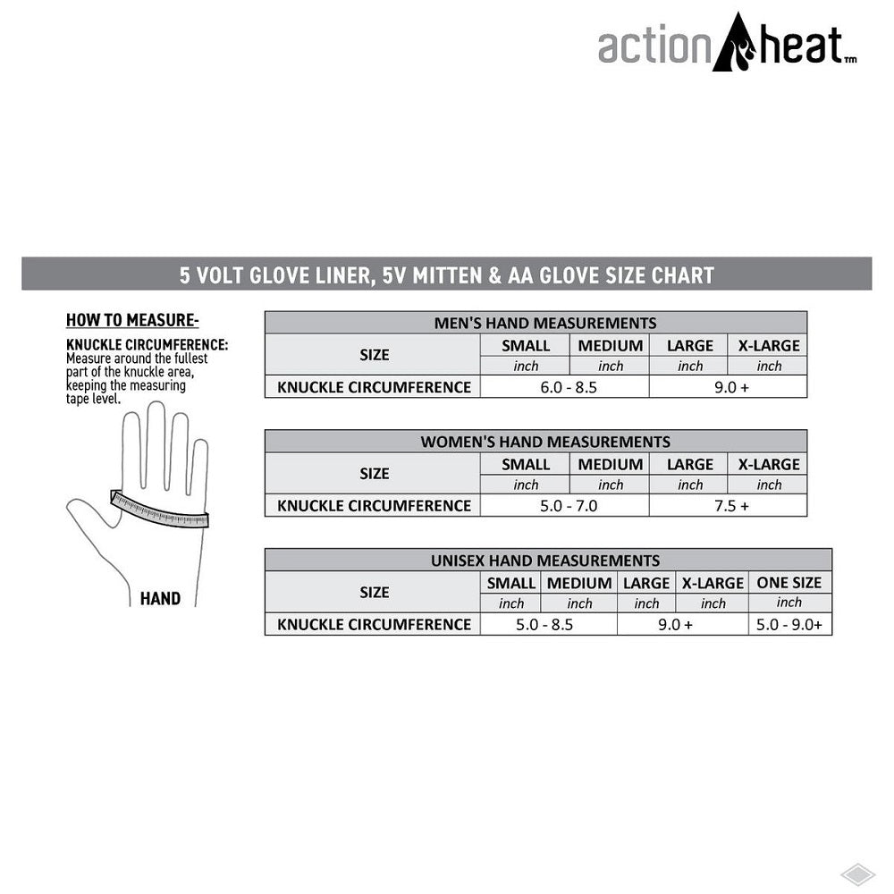  Open Box ActionHeat 5V Heated Glove Liners - Womens