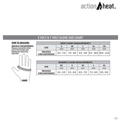  Open Box ActionHeat 5V Mens Featherweight Heated Gloves
