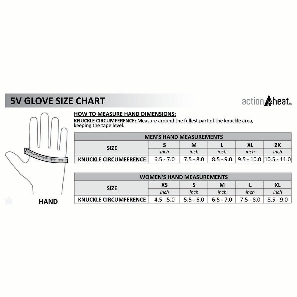  Open Box ActionHeat 5V Premium Heated Gloves - Mens