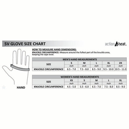  Open Box ActionHeat 5V Premium Heated Gloves - Mens