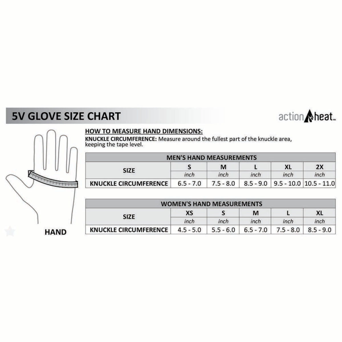  Open Box ActionHeat 5V Premium Heated Gloves - Mens