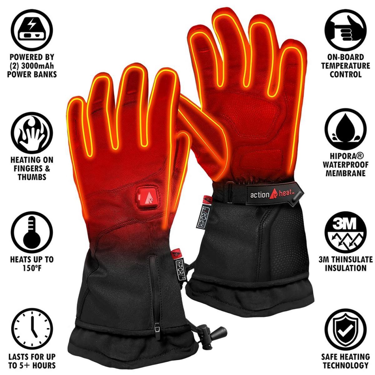  Open Box ActionHeat 5V Premium Heated Gloves - Mens