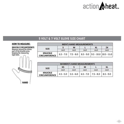  Open Box ActionHeat 5V Womens Featherweight Heated Gloves