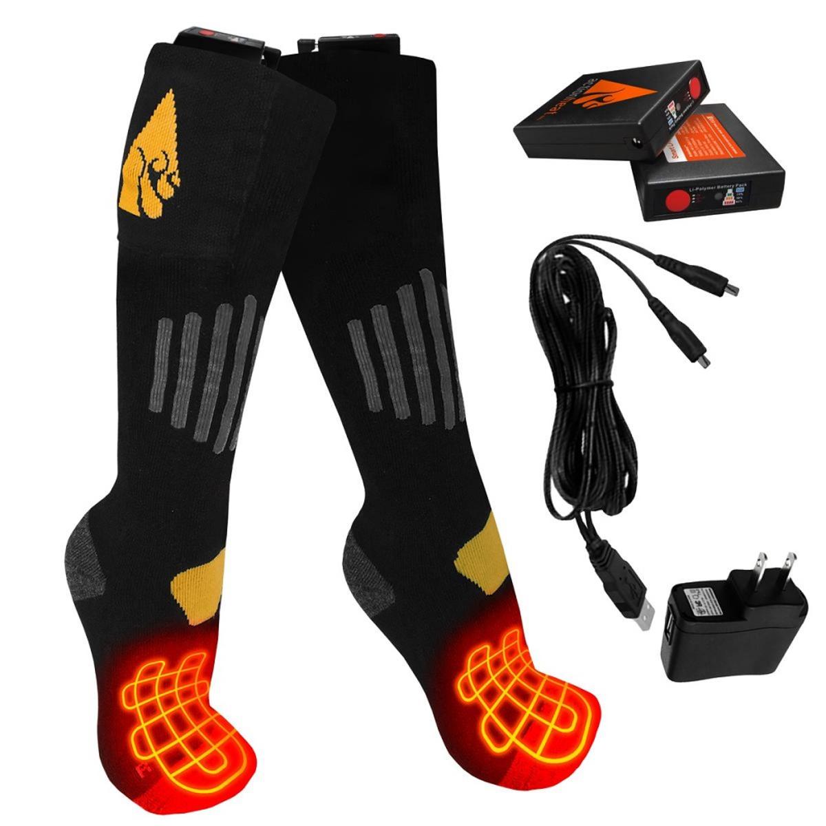  Open Box ActionHeat Rechargeable 3V Heated Socks