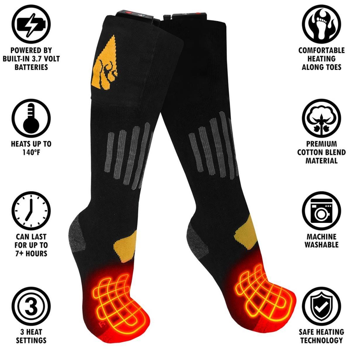  Open Box ActionHeat Rechargeable 3V Heated Socks