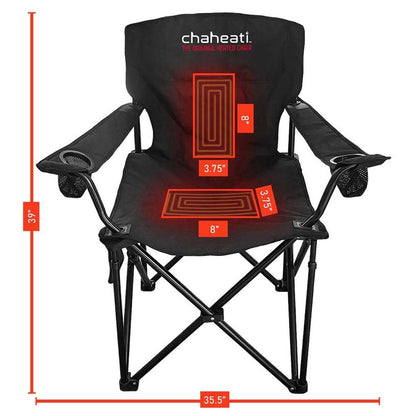  Open Box Chaheati 7V Battery Heated Camping Chair