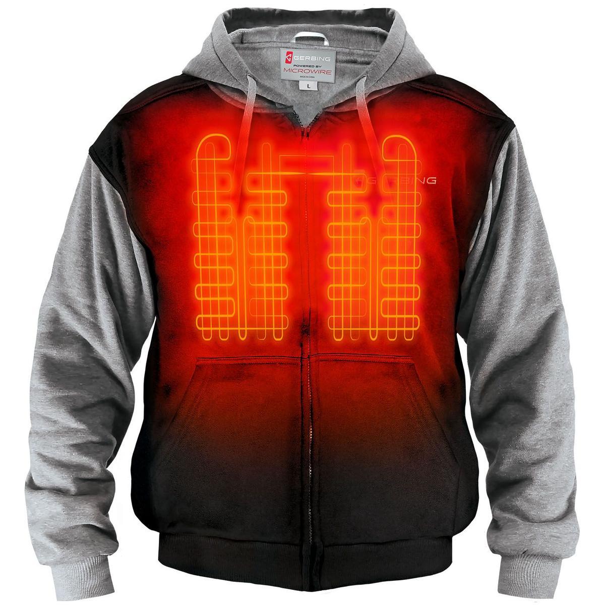  Open Box Gerbing 7V Battery Heated Hoodie Sweatshirt