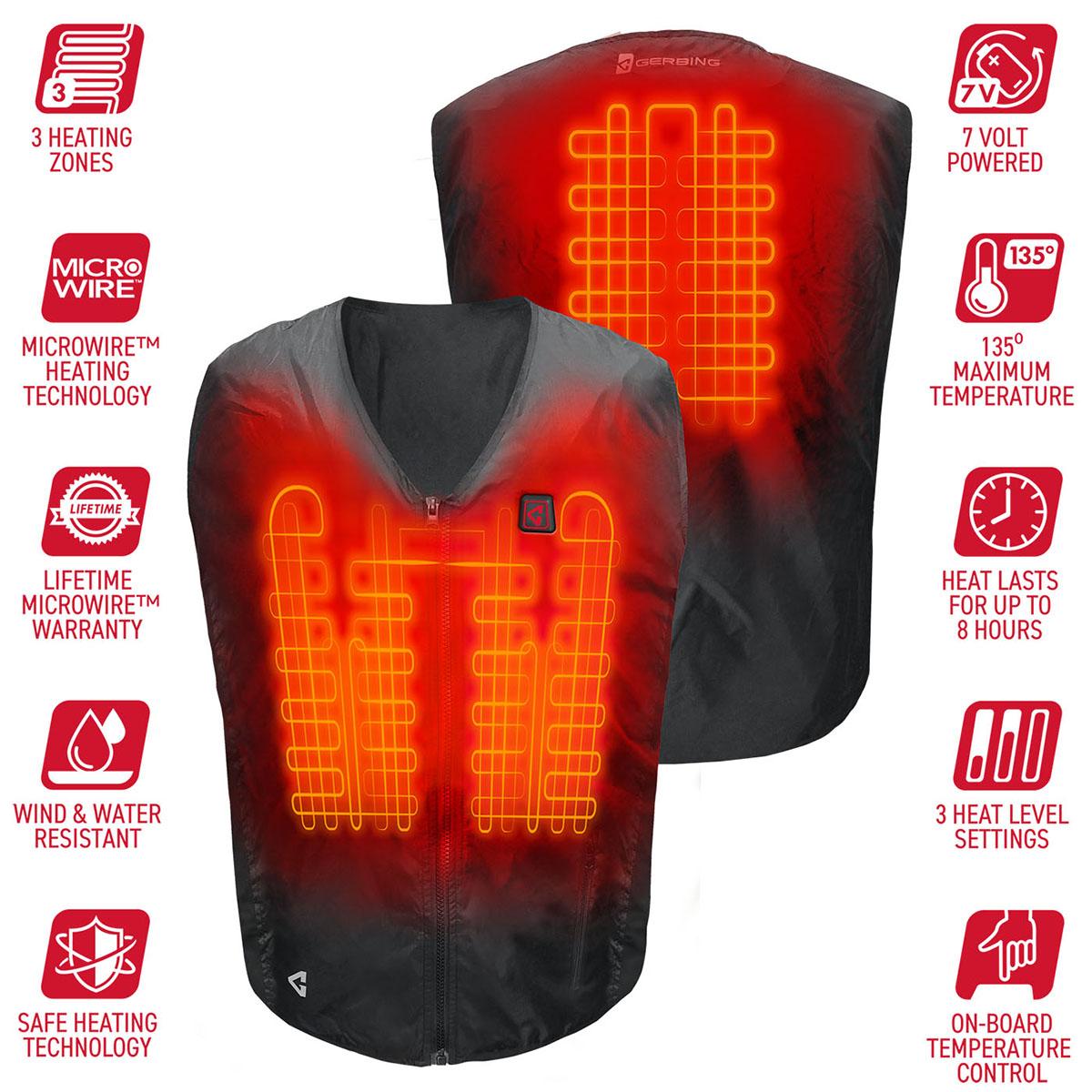  Open Box Gerbing 7V Battery Heated Vest Liner