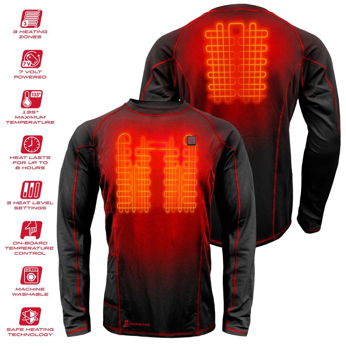  Open Box Gerbing 7V Battery Mens Heated Shirt