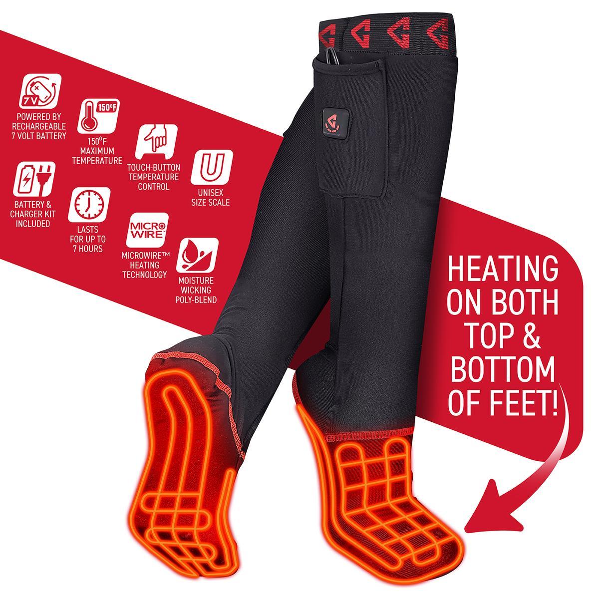  Open Box Gerbing 7V Full Foot Heated Sock Liners