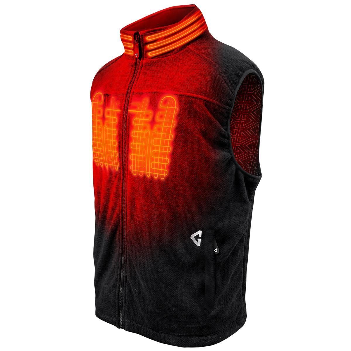  Open Box Gerbing 7V Mens Thermite Fleece Heated Vest 2.0