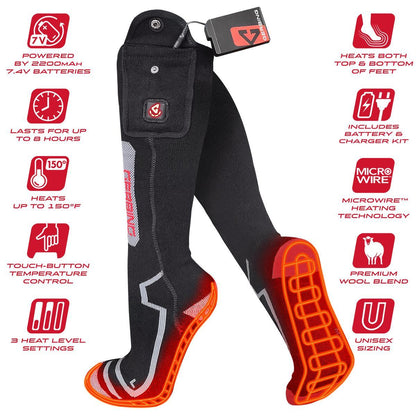  Open Box Gerbing 7V Ultimate Wool Heated Socks