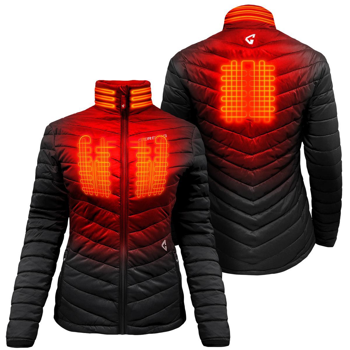  Open Box Gerbing 7V Womens Khione Puffer Heated Jacket 2.0