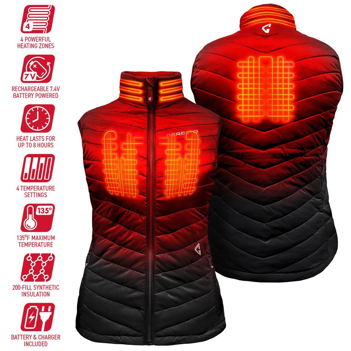  Open Box Gerbing 7V Womens Khione Puffer Heated Vest 2.0